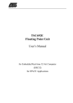 TSC692E Floating Point Unit User`s Manual