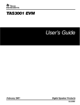 "TAS3001 EVM Application Note"
