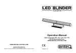 LED BLINDER WHITE - user manual - ENGLISH