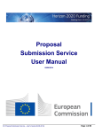 Proposal Submission Service User Manual