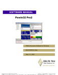 1^ SOFTWARE MANUAL ^2 Pewin32 Pro2