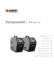 Kempoweld K400 User Manual - Rapid Welding and Industrial