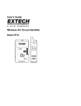 User`s Guide Wireless AC Circuit Identifier