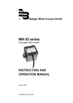 Badger Meter Europa GmbH MN 05 series