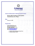 Criterion 508 Final Audit Report