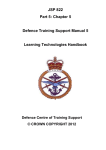 Defence training support manual 5