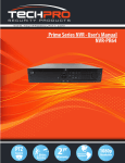 Prime Series NVR - User`s Manual PTZ NVR-PR64