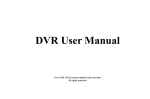 DVR User Manual - Security Camera Systems