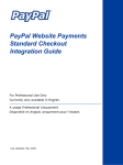 PayPal Website Payments Standard Checkout