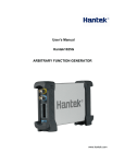 Hantek1025G User`s Manual ARBITRARY FUNCTION GENERATOR