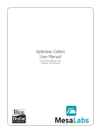 Optimizer Collect User Manual - DryCal