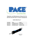 PACE SX-90 Unsoldering Handpiece User Manual