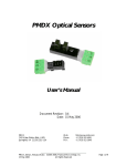 PMDX Optical Sensor User`s Manual Revision 0.4
