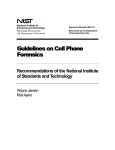NIST SP 800-101, Guidelines on Cell Phone Forensics