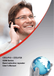 CEG-P10 ~ CEG-P20 GSM Series Band selective repeater User`s