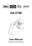 GA-275B User Manual