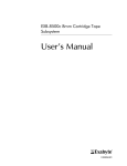 EXB-8500c 8mm Cartridge Tape Subsystem User`s Manual