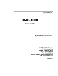 DMC-1600 User Manual - Galil Motion Control