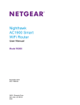 NETGEAR Nighthawk AC1900 Smart WiFi Router Model R6900