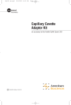 Capillary Cuvette Adaptor Kit