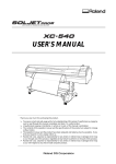 User`s Manual, XC-540, English