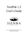 ToolPak 1.2 User`s Guide