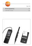 Testo 535 carbon dioxide meter set user manual