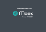 USER MANUAL MEAX Level