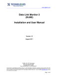 Data Link Monitor 2 (DLM2) Installation and User Manual