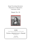 Report No. 91 XITE System Administrator`s Manual
