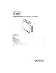 NI 9758 (PFI Driver) User Manual