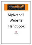 My Netball User Manual