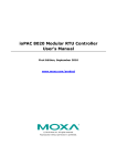 ioPAC 8020 Modular RTU Controller User`s Manual