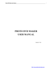 to Photo DVD Maker User Manual