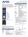 Quick Start Guide - MIO-R4 Mio Modero R-4 Remote - AV