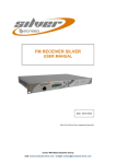 fm receiver silver user manual