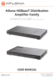 Atlona HDBaseT Distribution Amplifier Family
