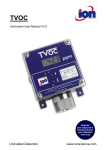 Ion Science TVOC Volatile Organic Compound Monitor User Manual