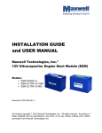 12v esm installation guide and user manual