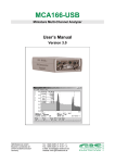 MCA-166 USB User Manual v3.0