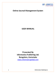 Online Journal Management System USER MANUAL