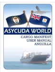 Asycuda Manifest User Manual