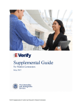 E-Verify Supplemental Guide for Federal Contractors