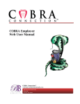 2010 COBRA Connection Web Client User Manual