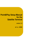 Point&Play Setup Manual for the Satellite Terminal