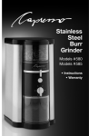 Stainless Steel Burr Grinder