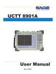 UCTT 8901A User Manual