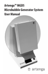 Artenga&trade; MGD5 Microbubble Generator System User Manual