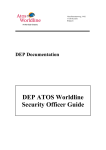 DEP ATOS Worldline Security Officer Guide