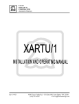 XARTU/1 B Standard Unit Manual